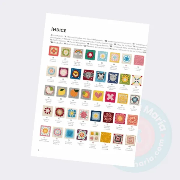 Libro de crochet: 100 motivos creativos en Granny Squares - Imagen 3