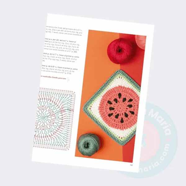 Libro de crochet: 100 motivos creativos en Granny Squares - Imagen 6