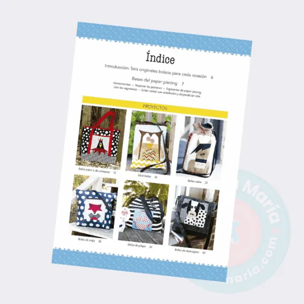 Libro de patchwork: 16 proyectos para crear bolsos únicos - Imagen 3