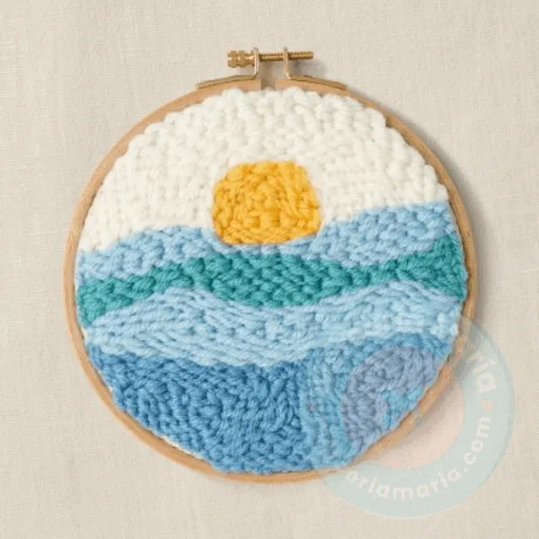 Kit de Punch Needle Mar en Calma - Imagen 6